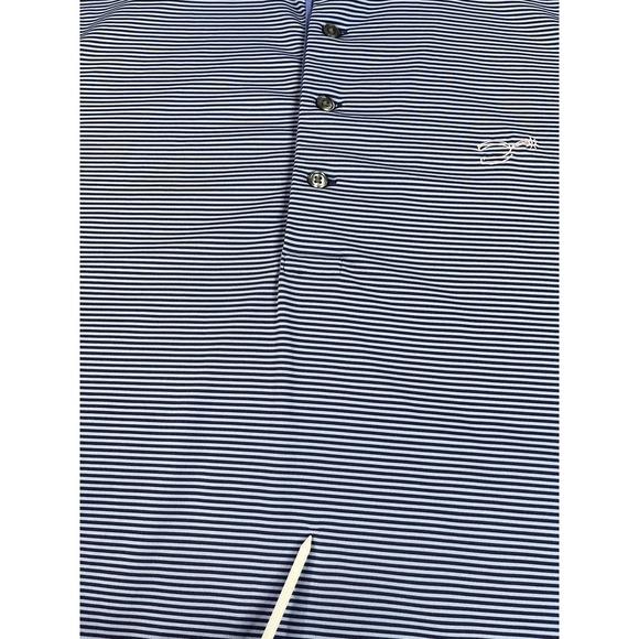 Greyson Golf Polo Shirt Mens Medium Blue Performance Stretch Spur Logo - Picture 6 of 11